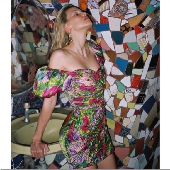 Ronny Kobo Collection Francesca Floral Mini Dress - Picture 2 of 11